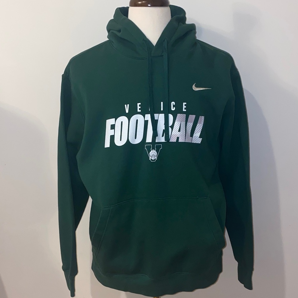 5/$50 Nike Green Venice Florida Football Hoodie Size XL